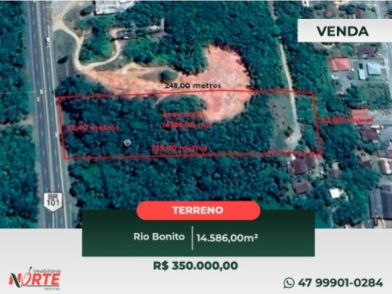 Lote/Terreno no bairro RIO BONITO, em Joinville | Eu Corretor